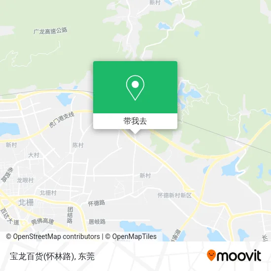 宝龙百货(怀林路)地图