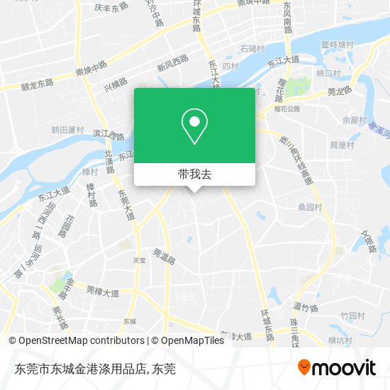 东莞市东城金港涤用品店地图