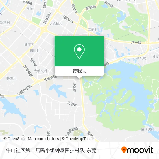 牛山社区第二居民小组钟屋围护村队地图