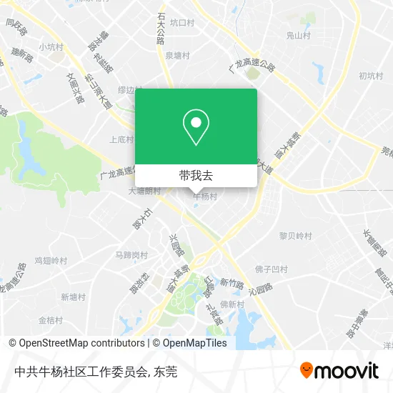 中共牛杨社区工作委员会地图