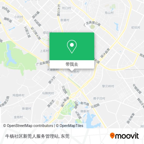 牛杨社区新莞人服务管理站地图