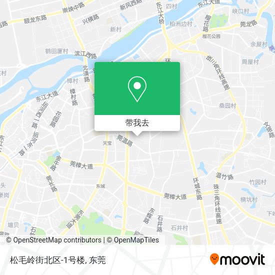 松毛岭街北区-1号楼地图