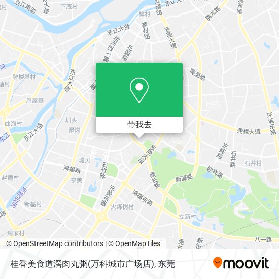 桂香美食道滘肉丸粥(万科城市广场店)地图