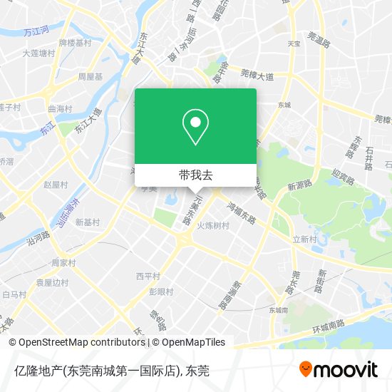 亿隆地产(东莞南城第一国际店)地图