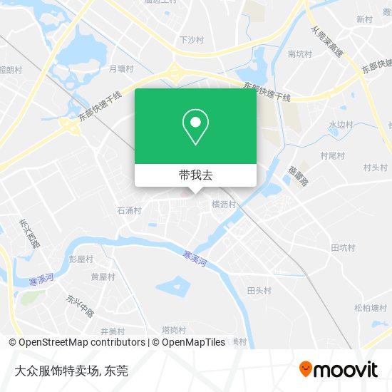 大众服饰特卖场地图