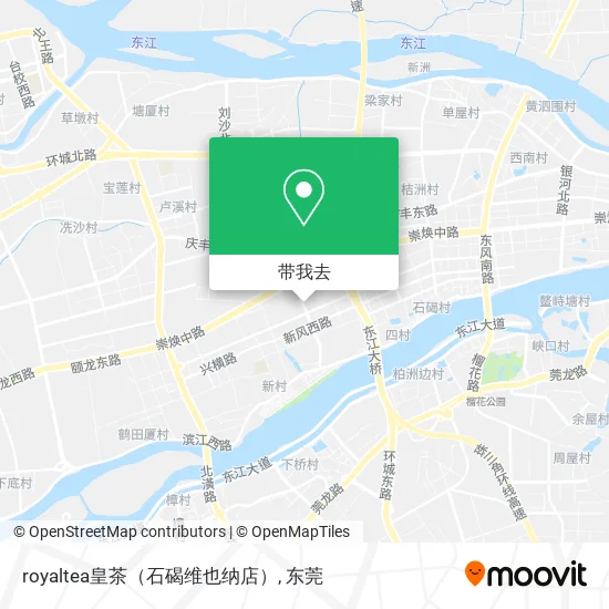 royaltea皇茶（石碣维也纳店）地图