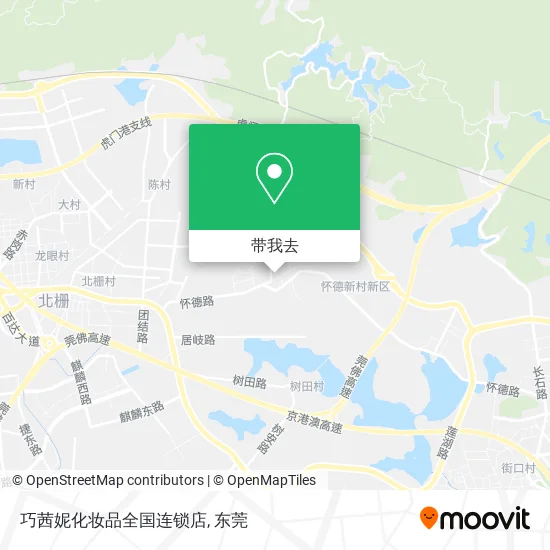 巧茜妮化妆品全国连锁店地图