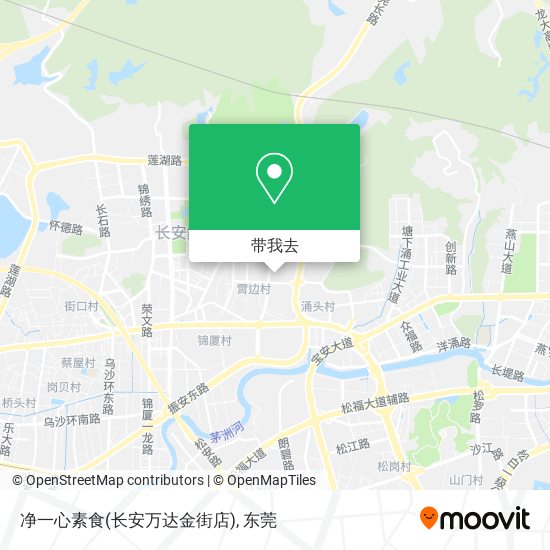 净一心素食(长安万达金街店)地图