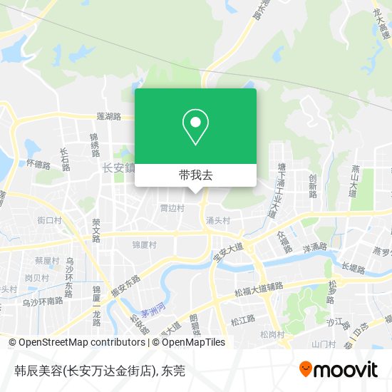 韩辰美容(长安万达金街店)地图