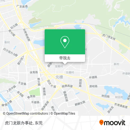 虎门龙眼办事处地图