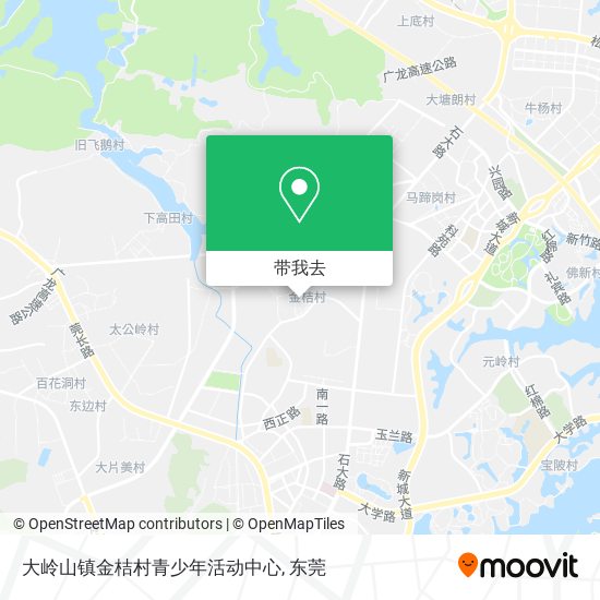 大岭山镇金桔村青少年活动中心地图