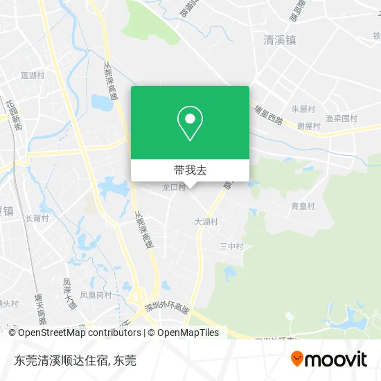 东莞清溪顺达住宿地图