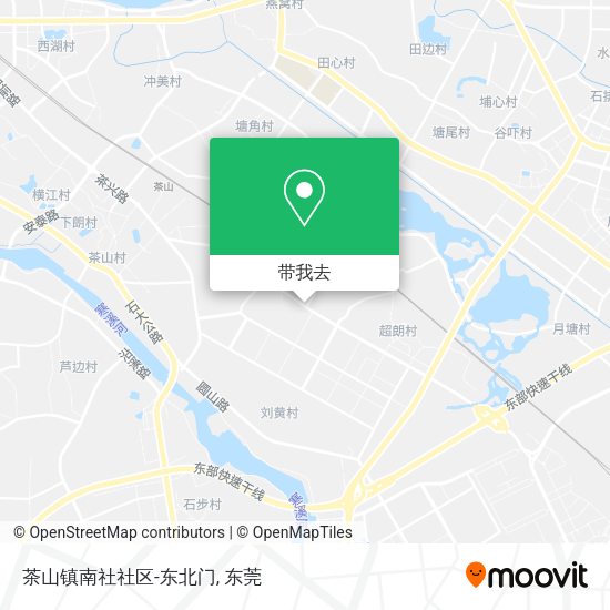 茶山镇南社社区-东北门地图