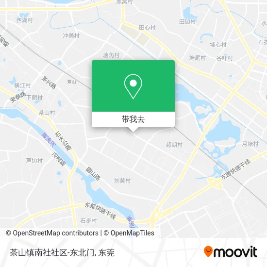 茶山镇南社社区-东北门地图