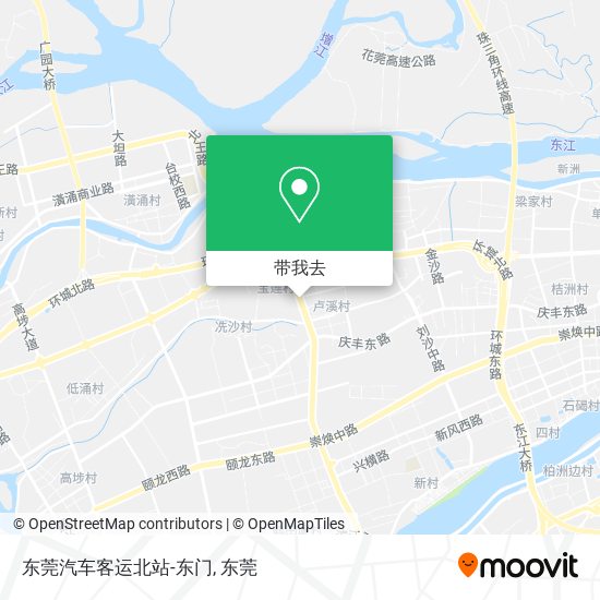 东莞汽车客运北站-东门地图