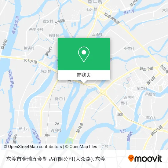 东莞市金瑞五金制品有限公司(大众路)地图