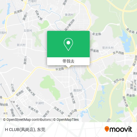 H CLUB(凤岗店)地图