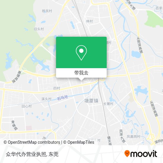 众华代办营业执照地图