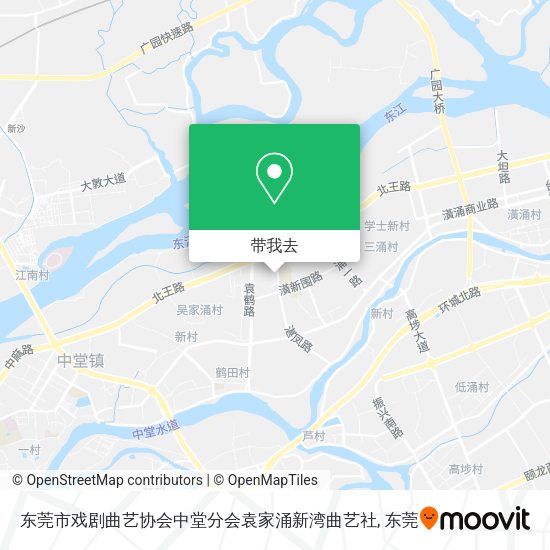 东莞市戏剧曲艺协会中堂分会袁家涌新湾曲艺社地图