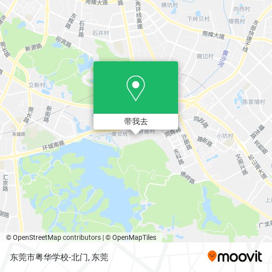 东莞市粤华学校-北门地图