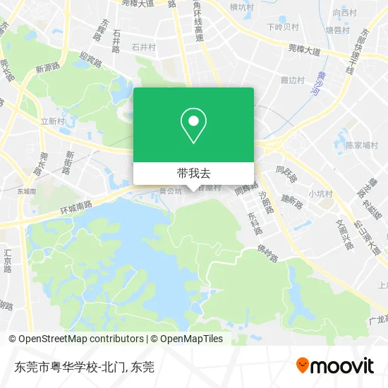 东莞市粤华学校-北门地图