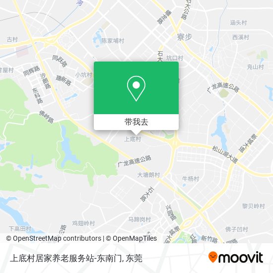 上底村居家养老服务站-东南门地图