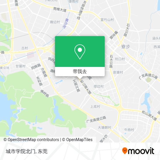 城市学院北门地图