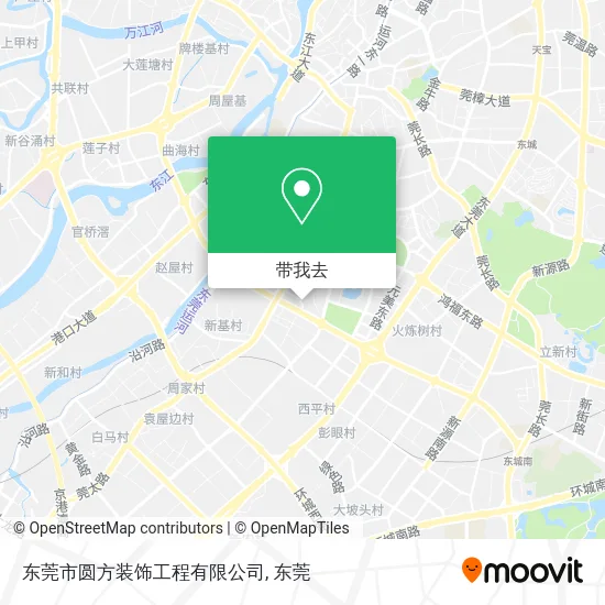 东莞市圆方装饰工程有限公司地图
