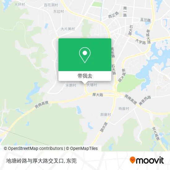 地塘岭路与厚大路交叉口地图