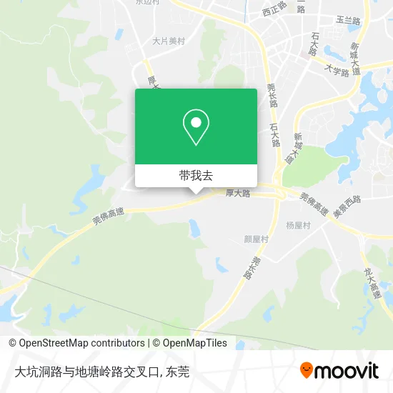 大坑洞路与地塘岭路交叉口地图