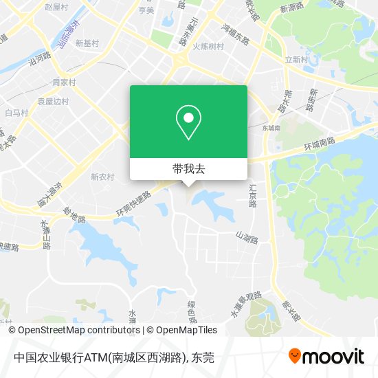 中国农业银行ATM(南城区西湖路)地图