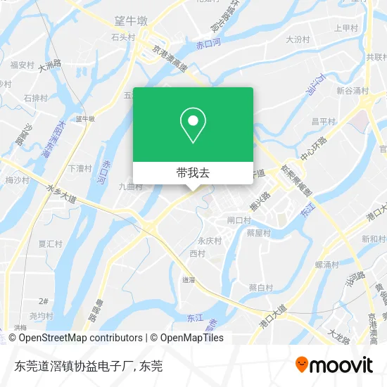 东莞道滘镇协益电子厂地图