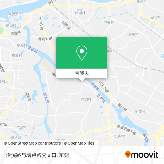 沿溪路与增卢路交叉口地图