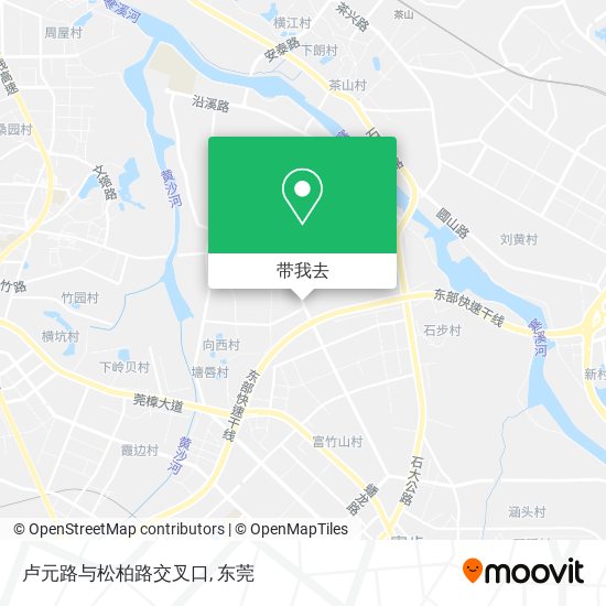 卢元路与松柏路交叉口地图