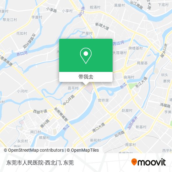 东莞市人民医院-西北门地图