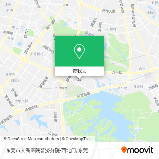 东莞市人民医院普济分院-西北门地图