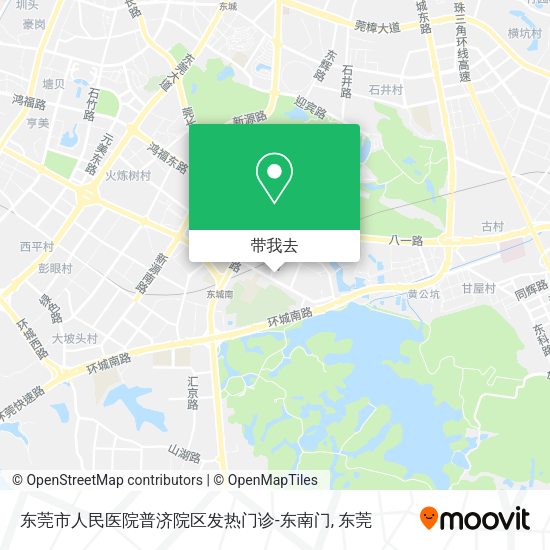 东莞市人民医院普济院区发热门诊-东南门地图