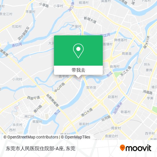东莞市人民医院住院部-A座地图
