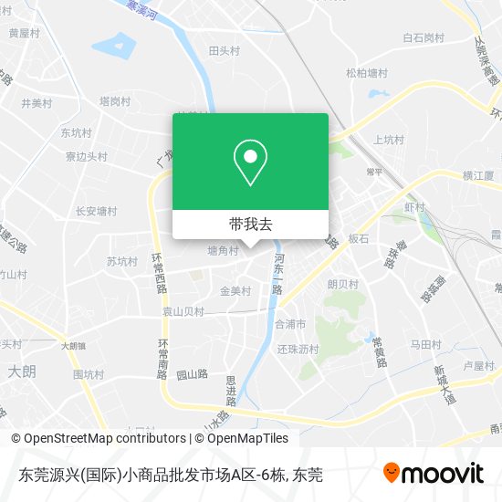 东莞源兴(国际)小商品批发市场A区-6栋地图