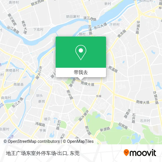 地王广场东室外停车场-出口地图