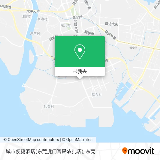 城市便捷酒店(东莞虎门富民农批店)地图