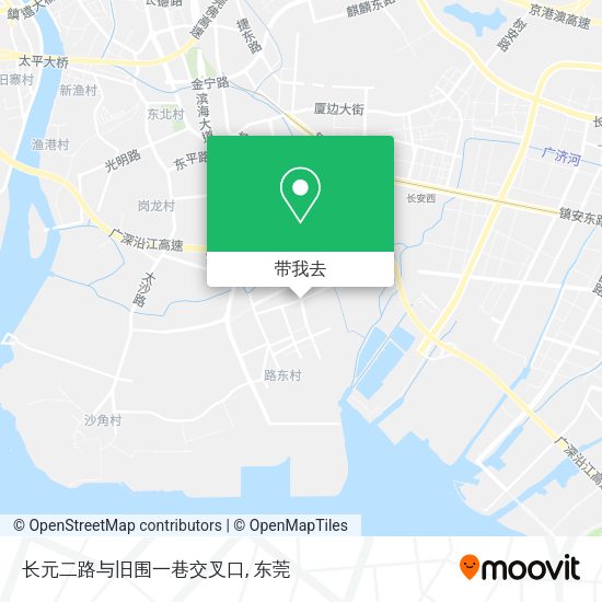 长元二路与旧围一巷交叉口地图
