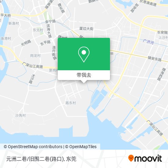 元洲二巷/旧围二巷(路口)地图