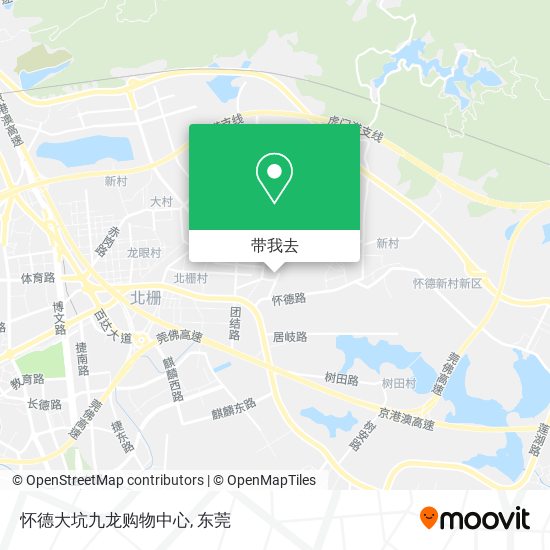 怀德大坑九龙购物中心地图