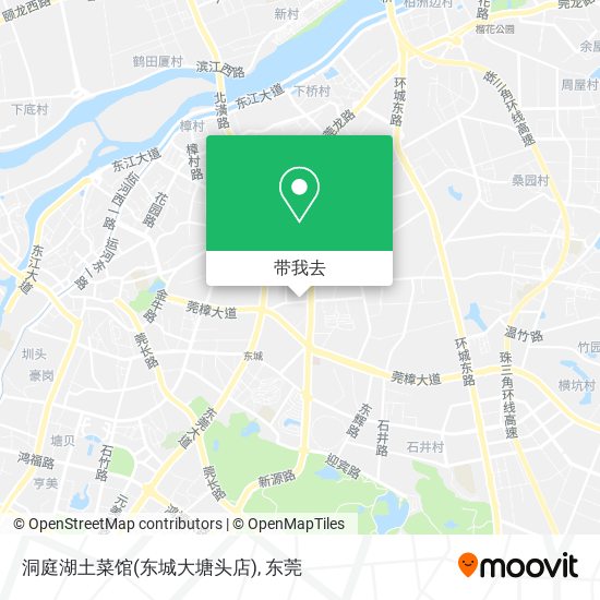 洞庭湖土菜馆(东城大塘头店)地图