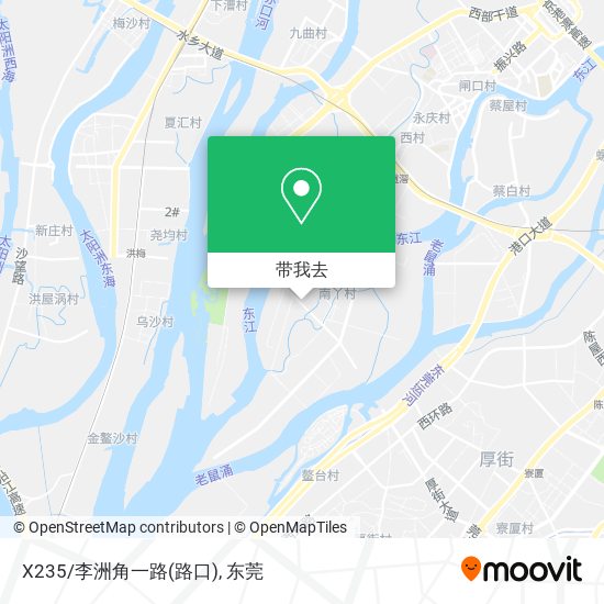 X235/李洲角一路(路口)地图