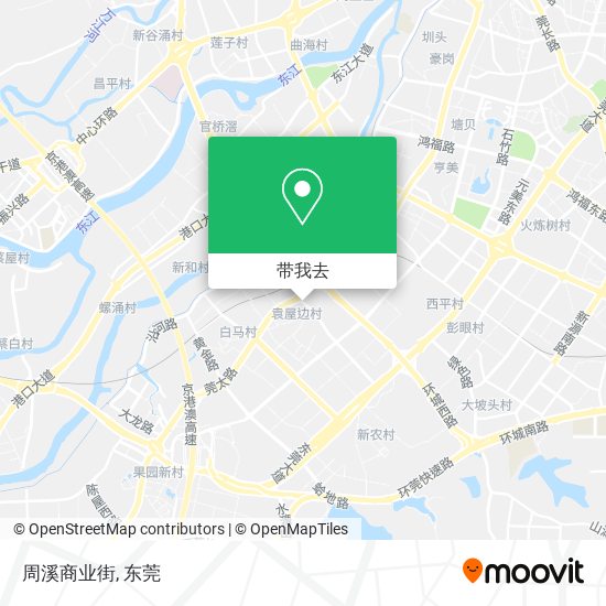周溪商业街地图