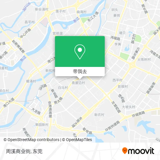 周溪商业街地图