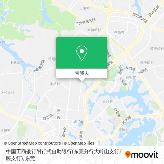 中国工商银行附行式自助银行(东莞分行大岭山支行广医支行)地图