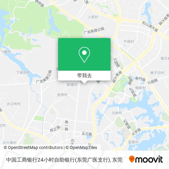 中国工商银行24小时自助银行(东莞广医支行)地图